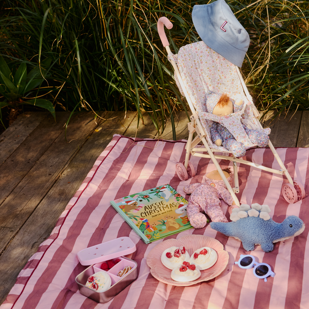 Striped Play Mat - Pink
