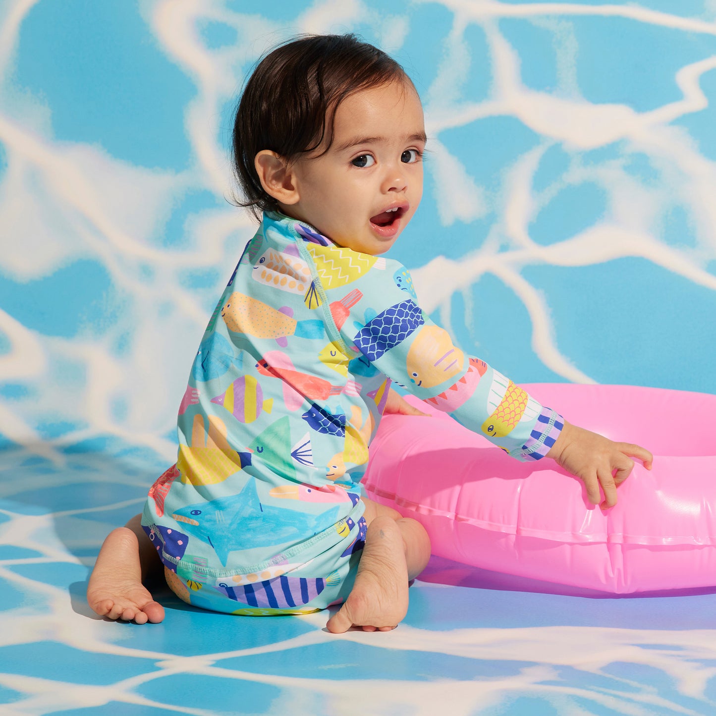 Long Sleeve Rash Vest - Rainbow Reef