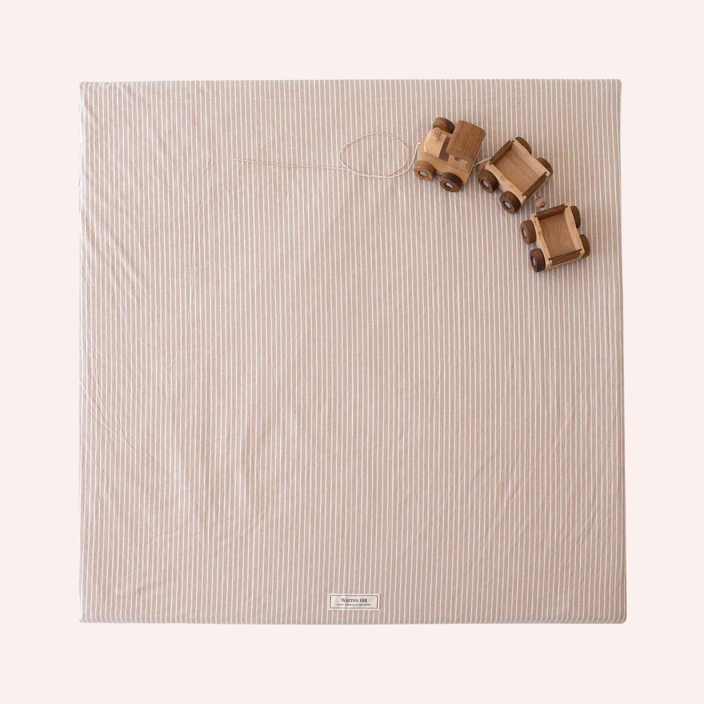 Cotton Padded Play Mat - Hamptons Stripe