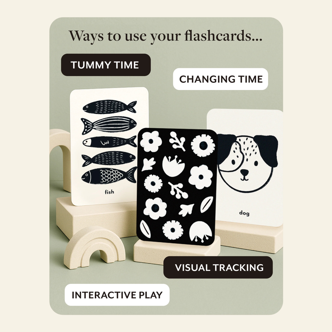High Contrast Flashcards for Baby