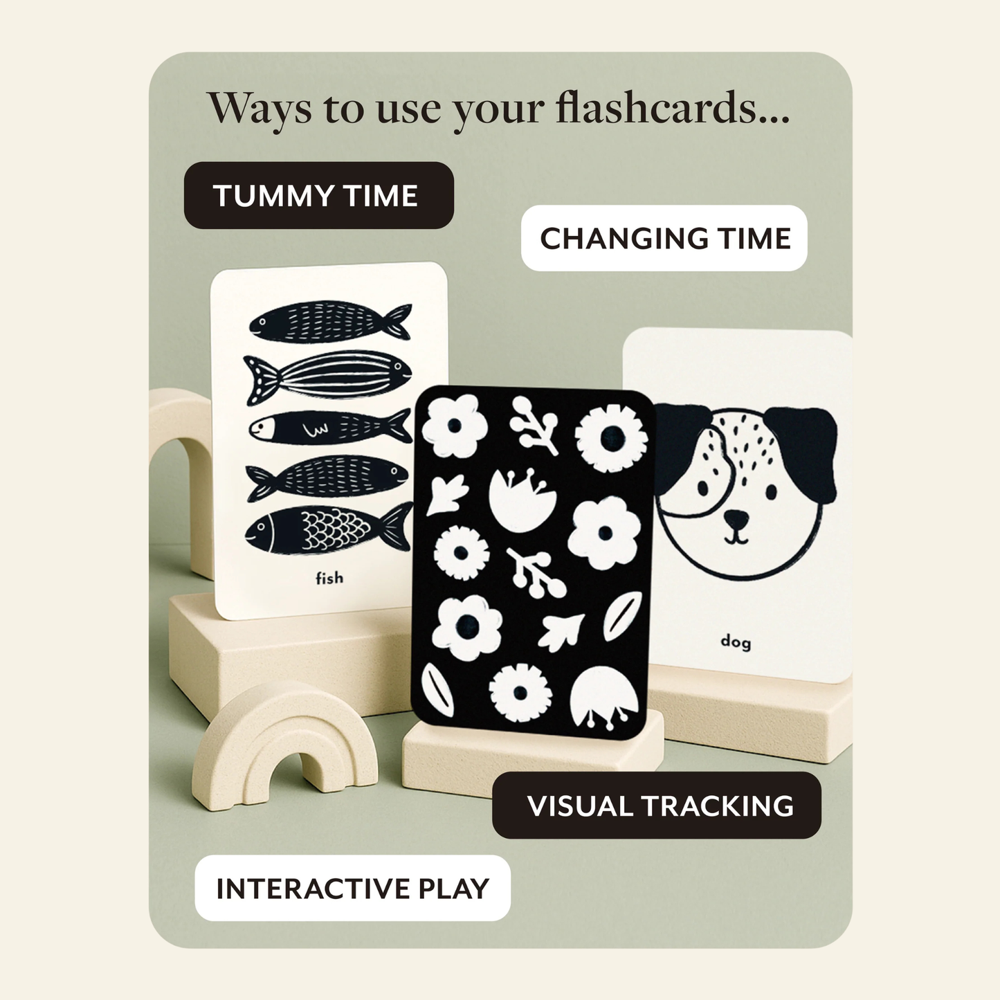 High Contrast Flashcards for Baby