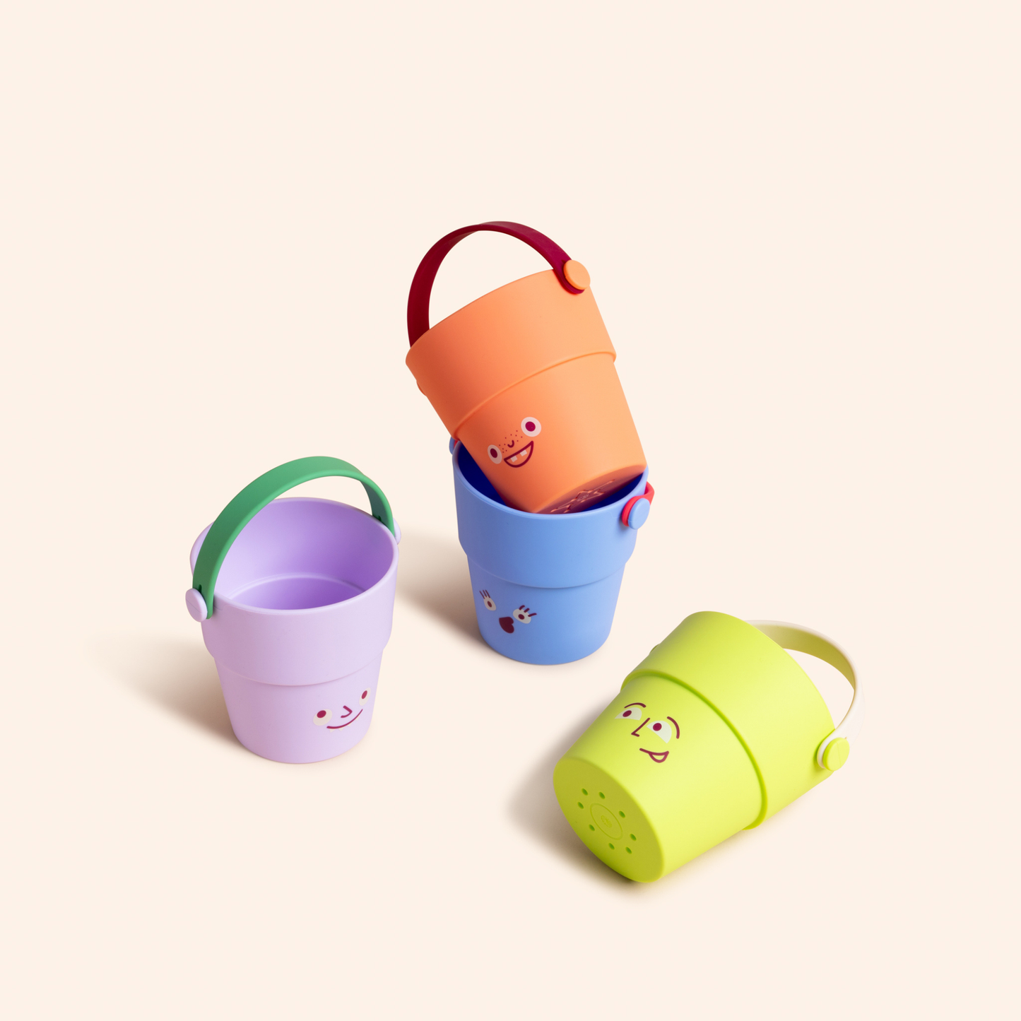 Very Fun Holey Buckets Bath Toy Set