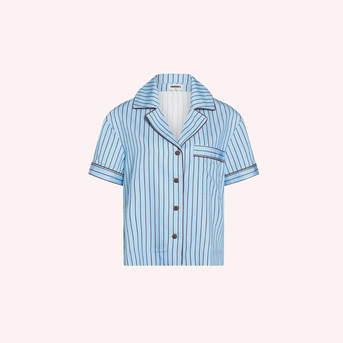 Short Sleeve Shirt - Iced Chocolate Stripes