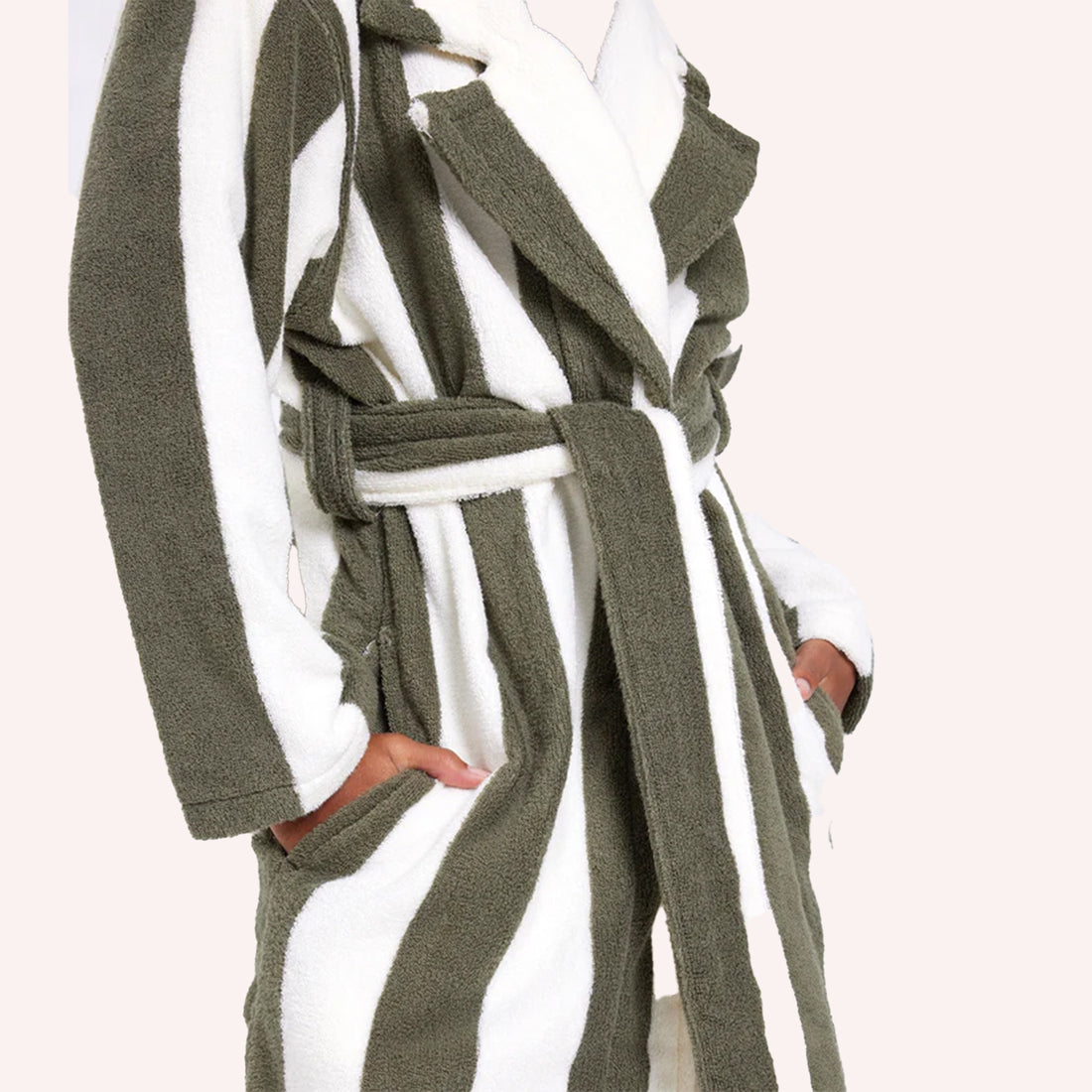 Robe - Matcha Stripe