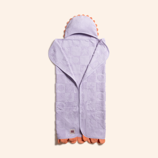 Super Soft Hooded Bath Towel - Shell Lilac