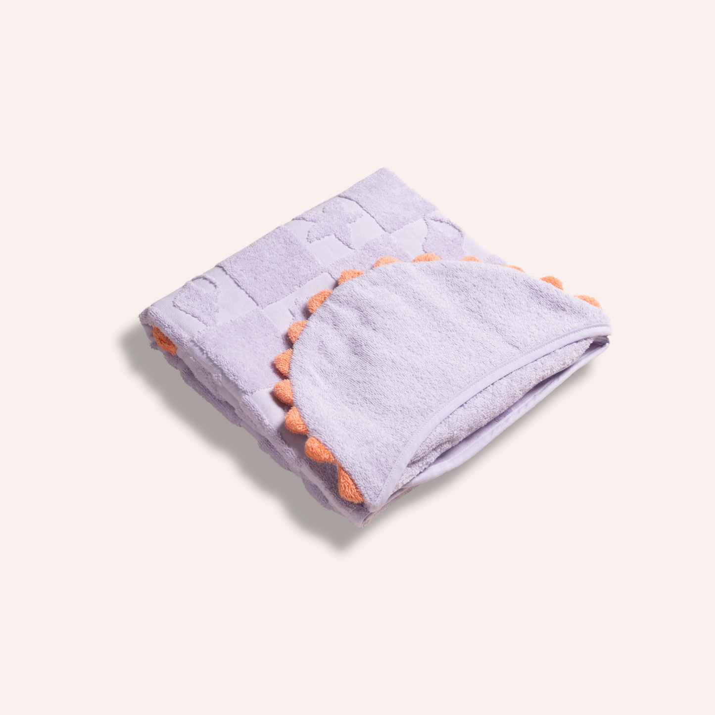 Super Soft Hooded Bath Towel - Shell Lilac