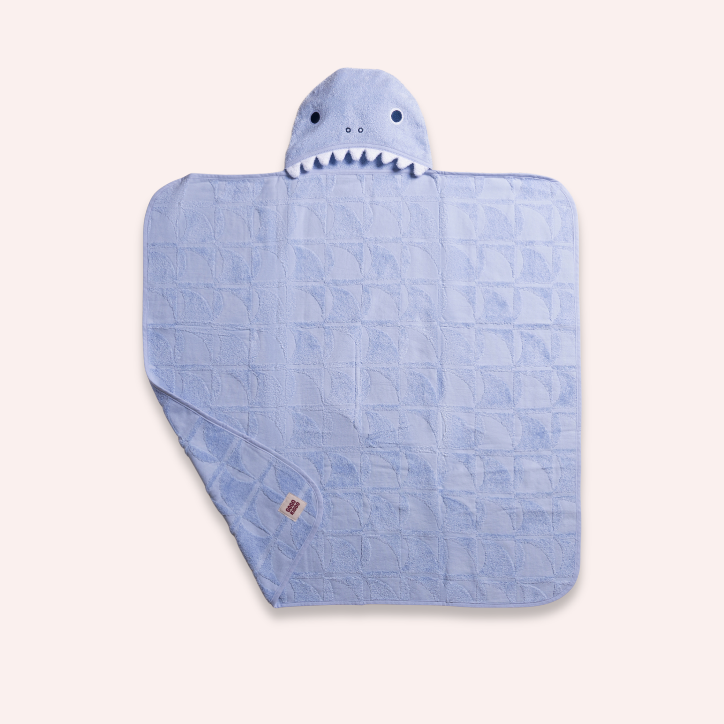 Super Soft Hooded Bath Towel - Shark Periwinkle
