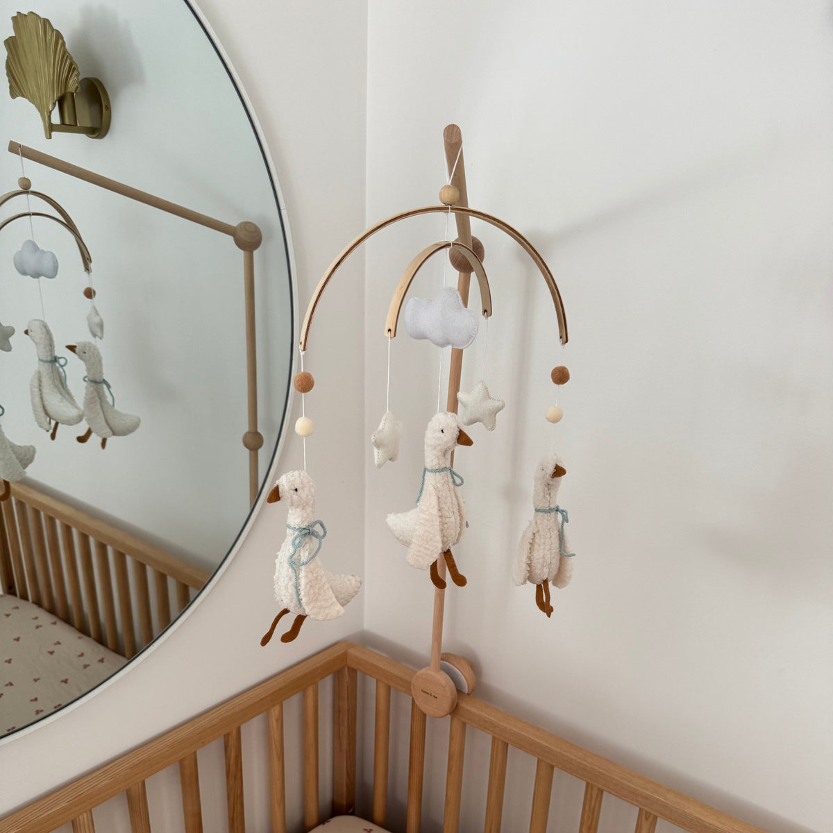 Baby Mobile - Three Little Ducks - Blue