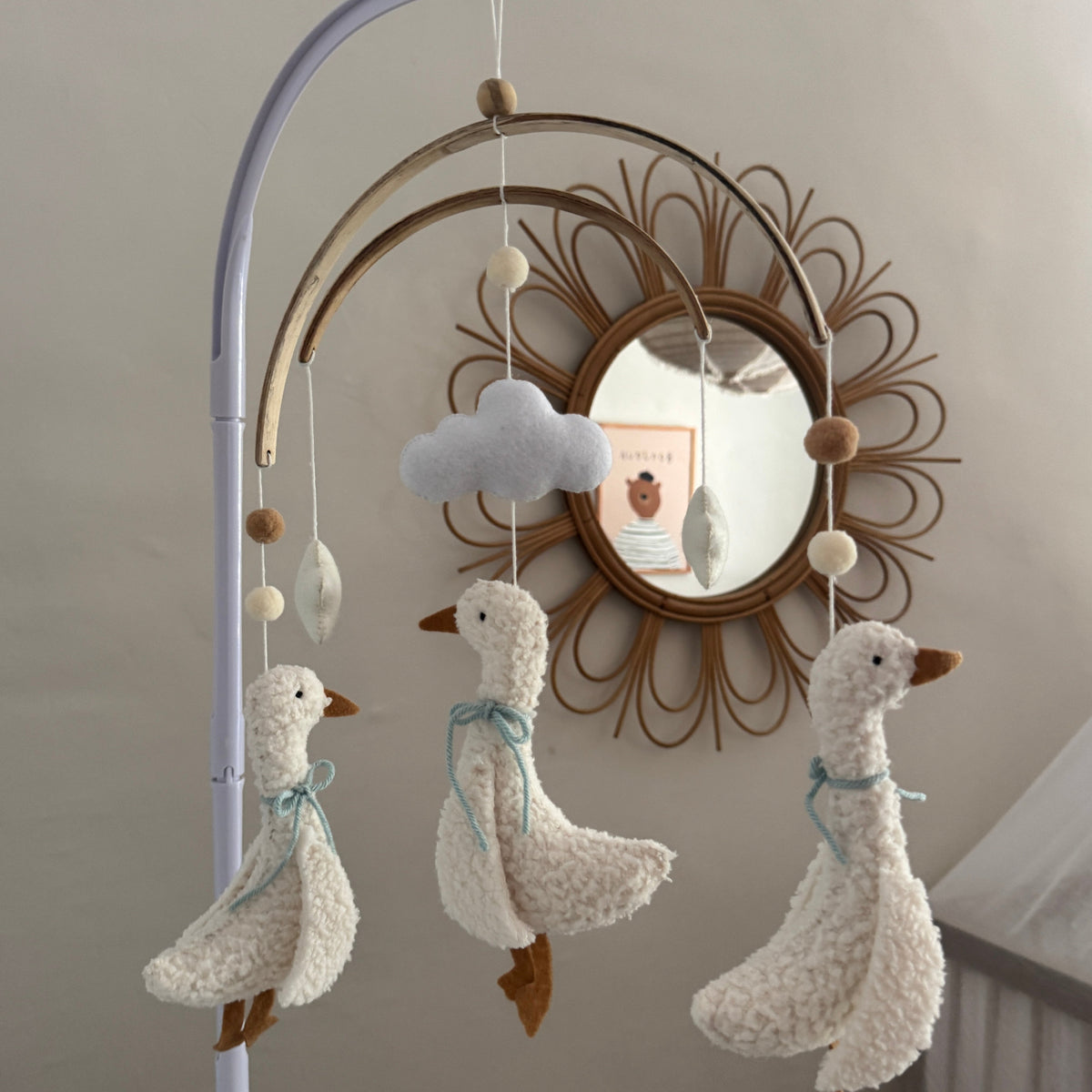 Baby Mobile - Three Little Ducks - Blue