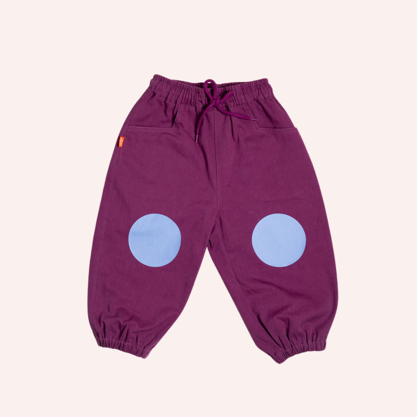 Indigo Barrel Pants - Blueberry Knees