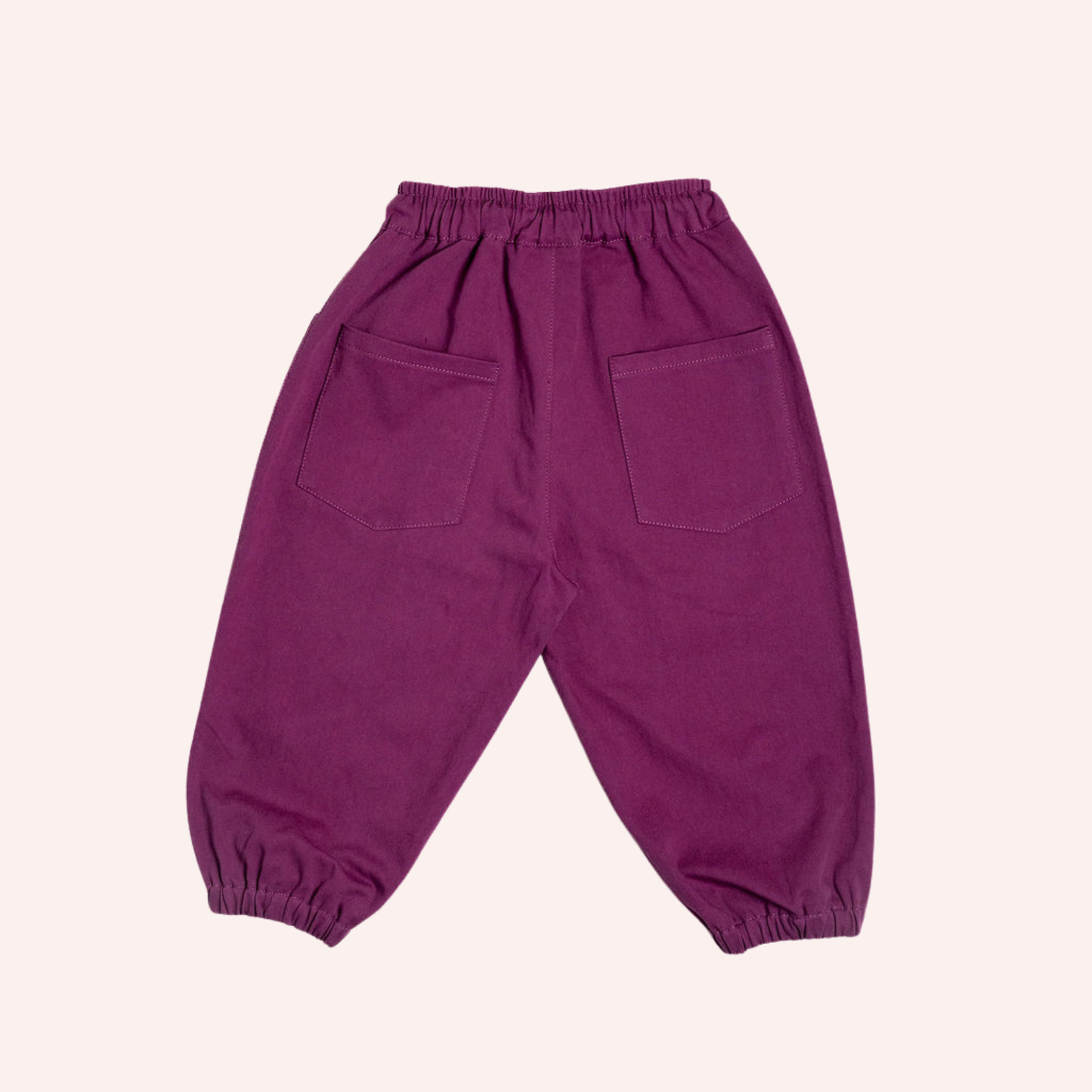 Indigo Barrel Pants - Blueberry Knees