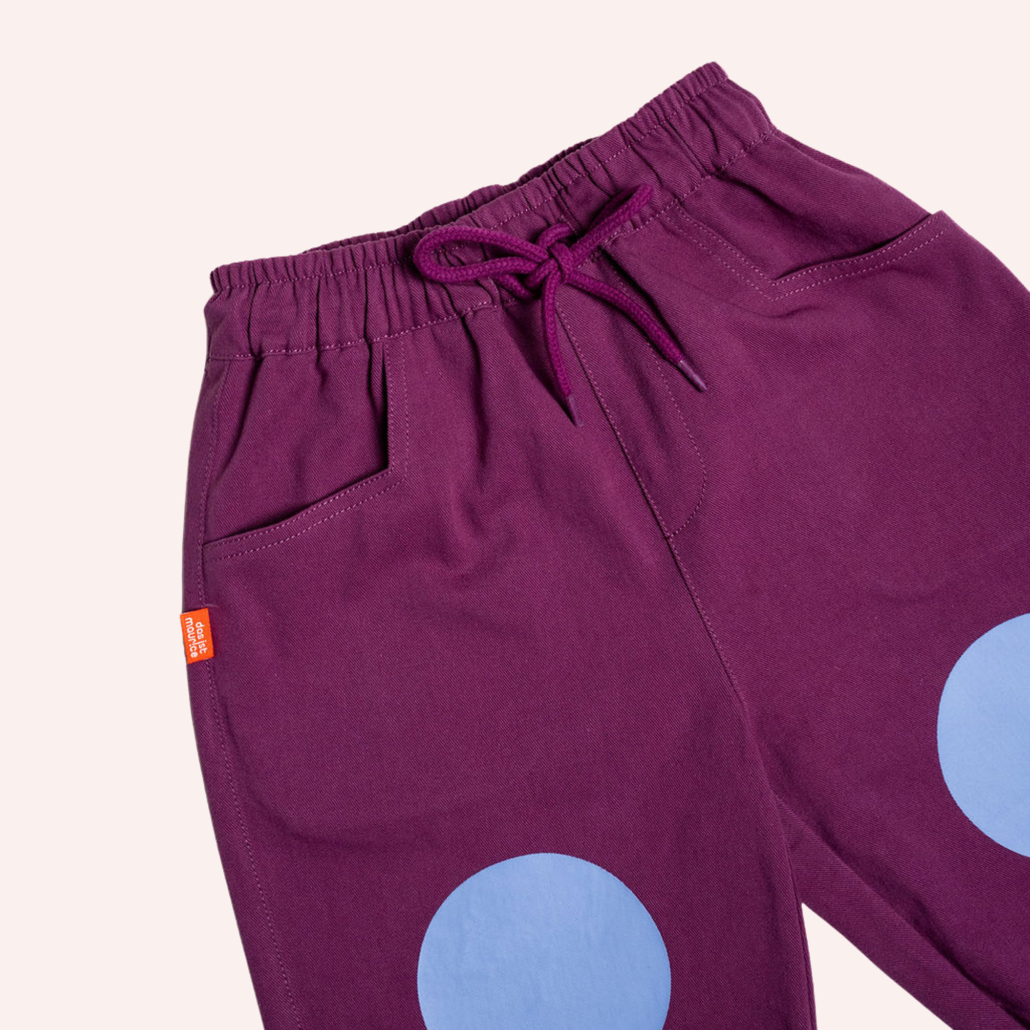 Indigo Barrel Pants - Blueberry Knees