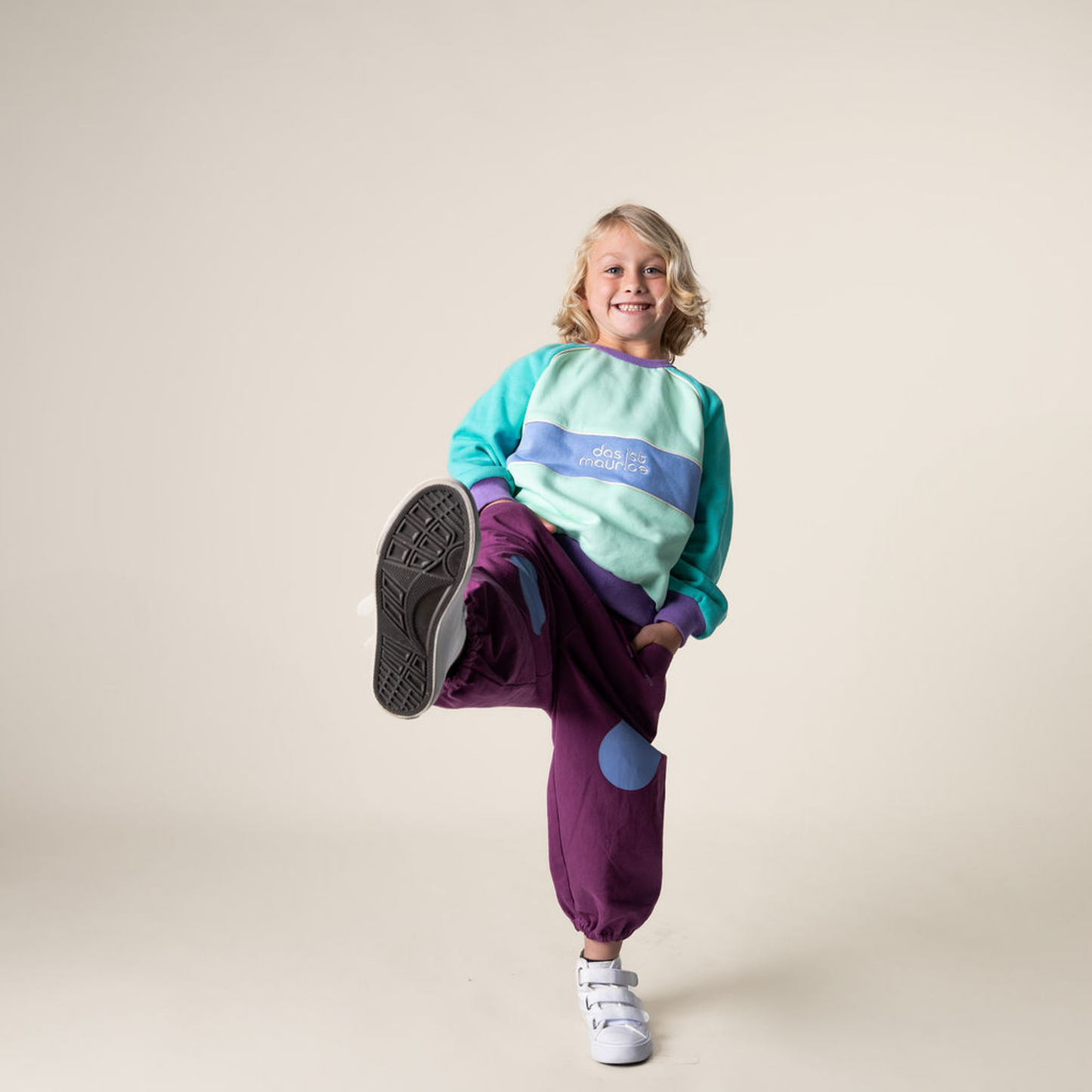 Indigo Barrel Pants - Blueberry Knees
