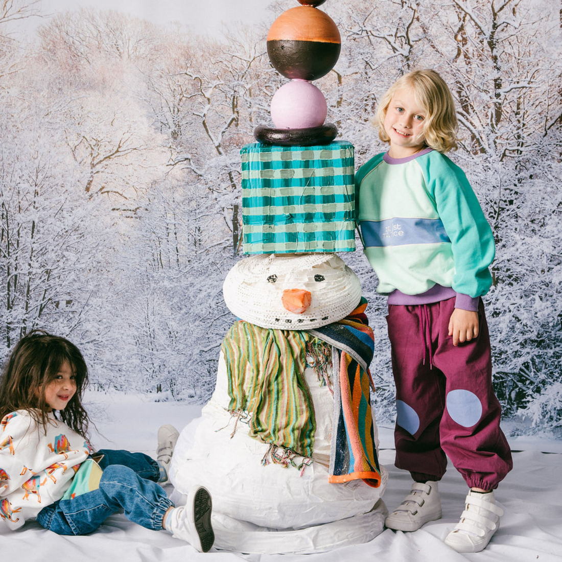 Indigo Barrel Pants - Blueberry Knees