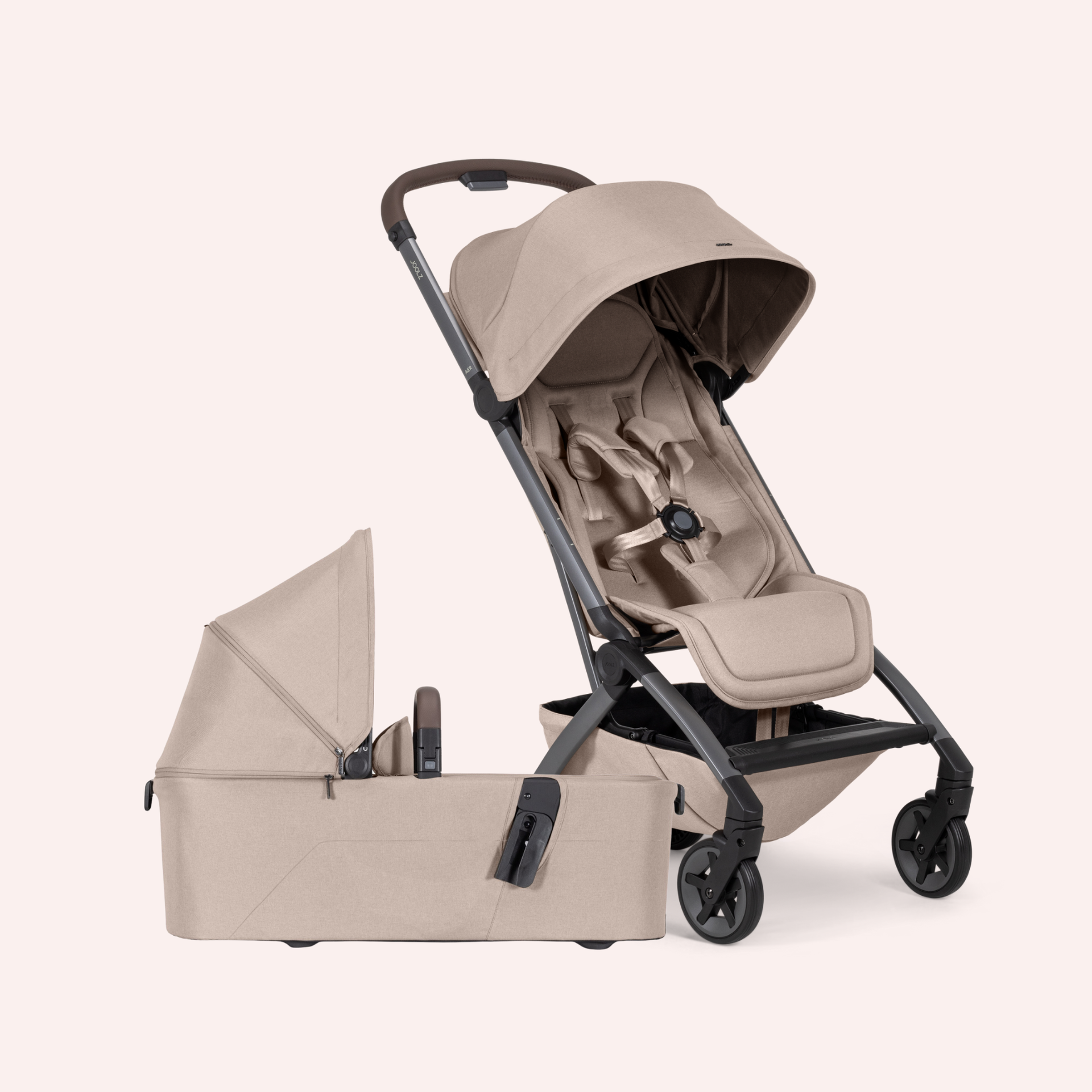 joolz aer grey Joolz AER2 Bassinet and Stroller by Joolz