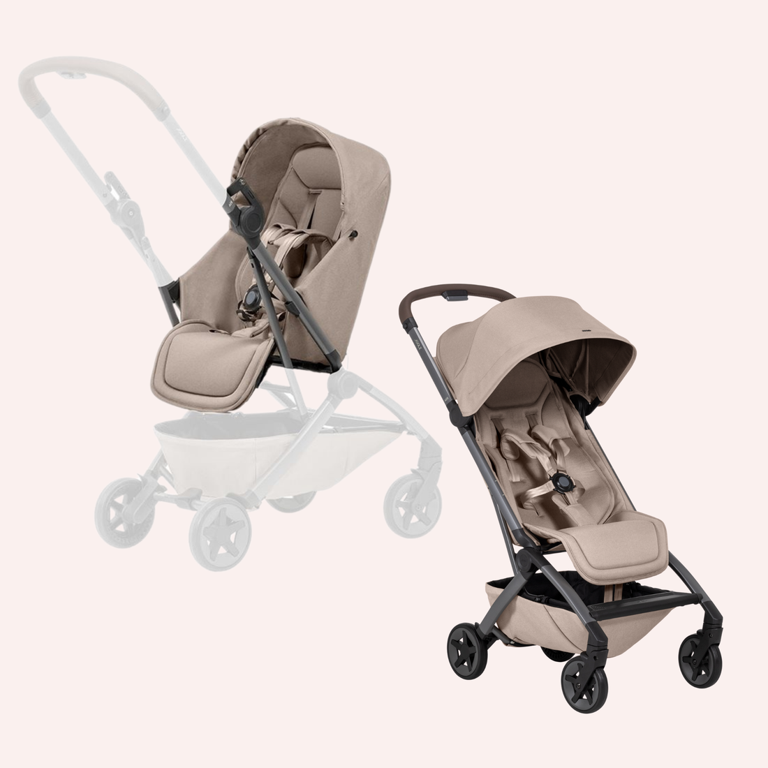 joolz aer buggy lovely taupe Joolz AER2 Nest to Seat and Stroller by Joolz