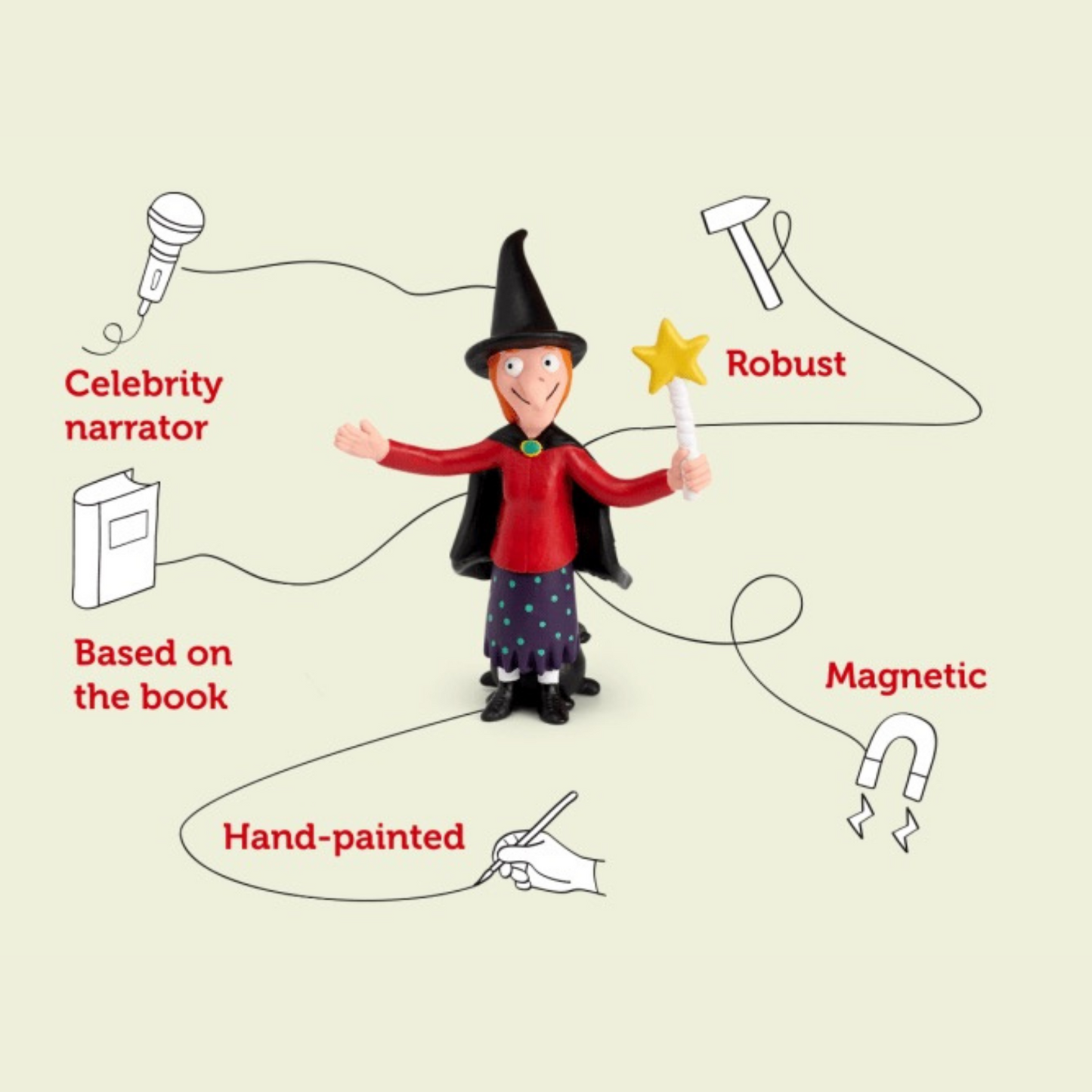 Tonie Audio Character - Julia Donaldson - Room on the Broom