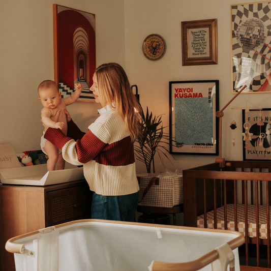 Alfie 2 Bedside Co-Sleeper - White/Natural