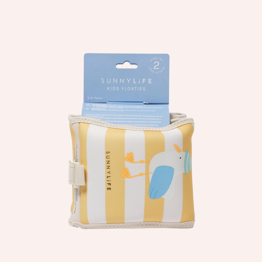 Kids Floaties - Sammy the Seagull Mustard Stripe
