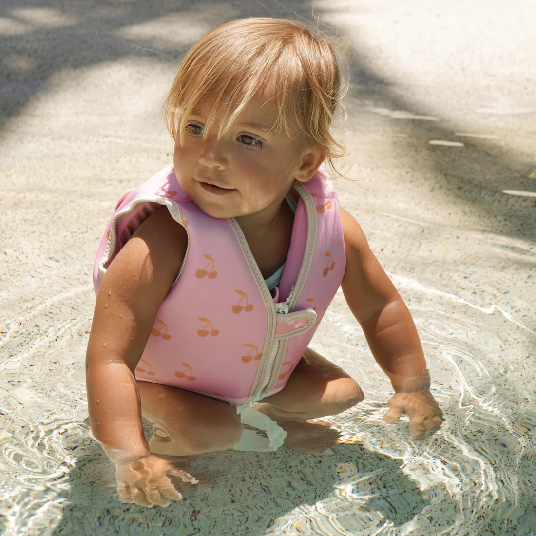 Kids Swim Vest - Cotton Candy Cherry