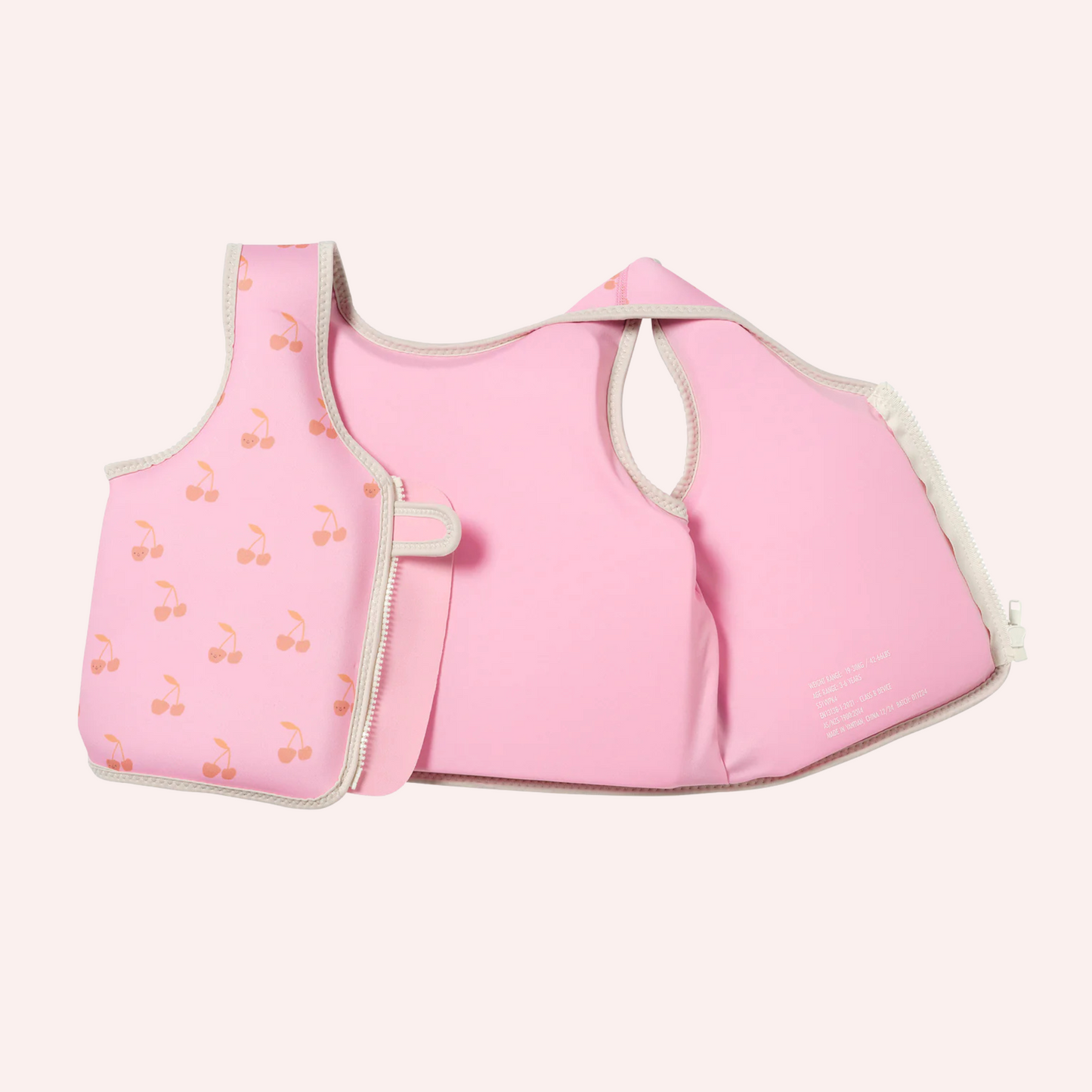 Kids Swim Vest - Cotton Candy Cherry