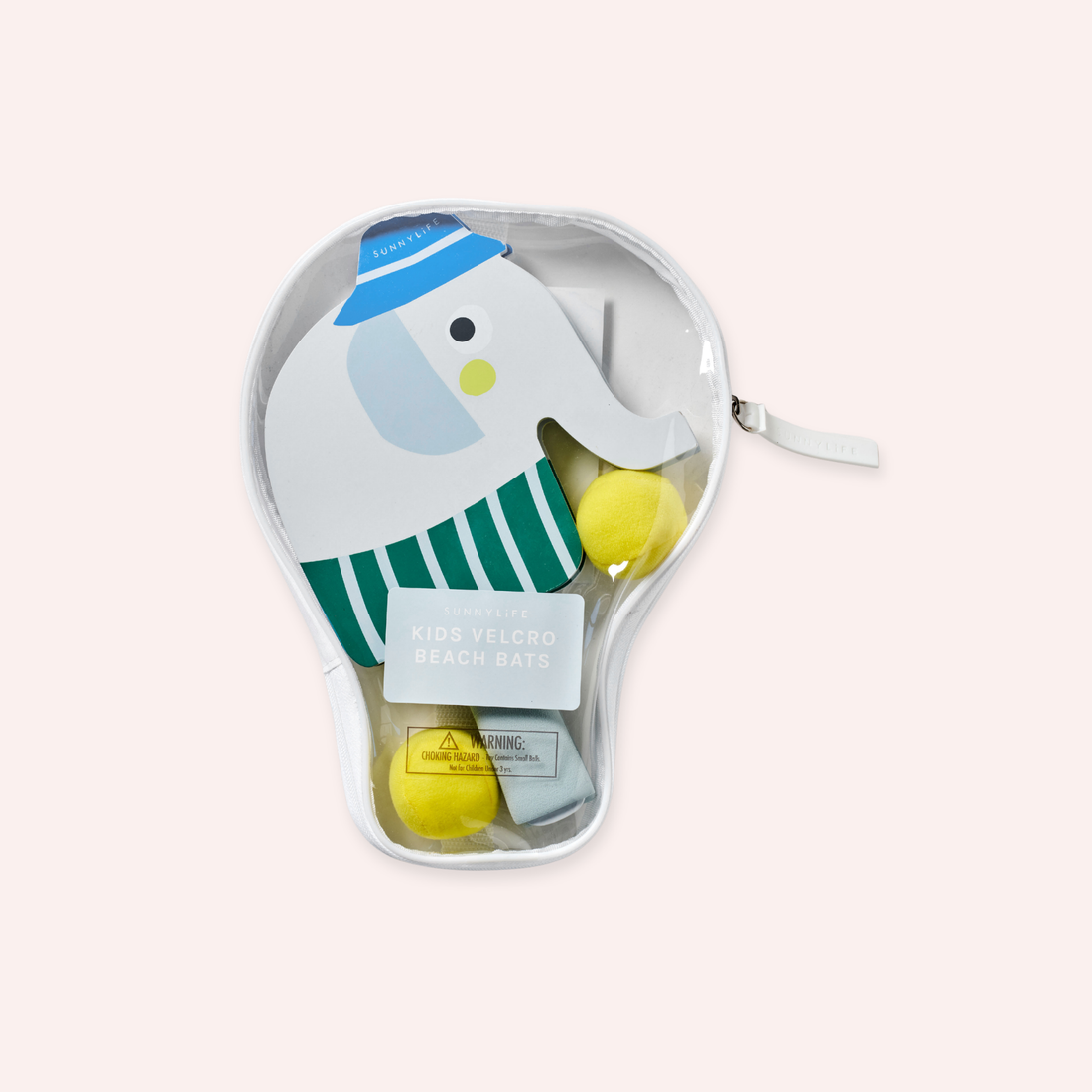 Kids Velcro Beach Bats - Eli the Elephant