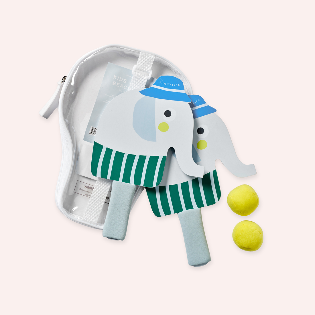 Kids Velcro Beach Bats - Eli the Elephant