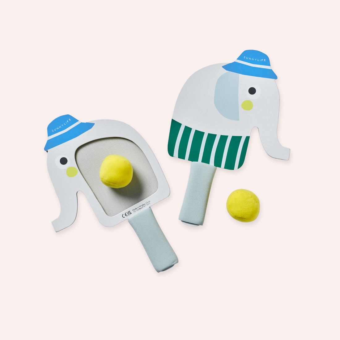 Kids Velcro Beach Bats - Eli the Elephant