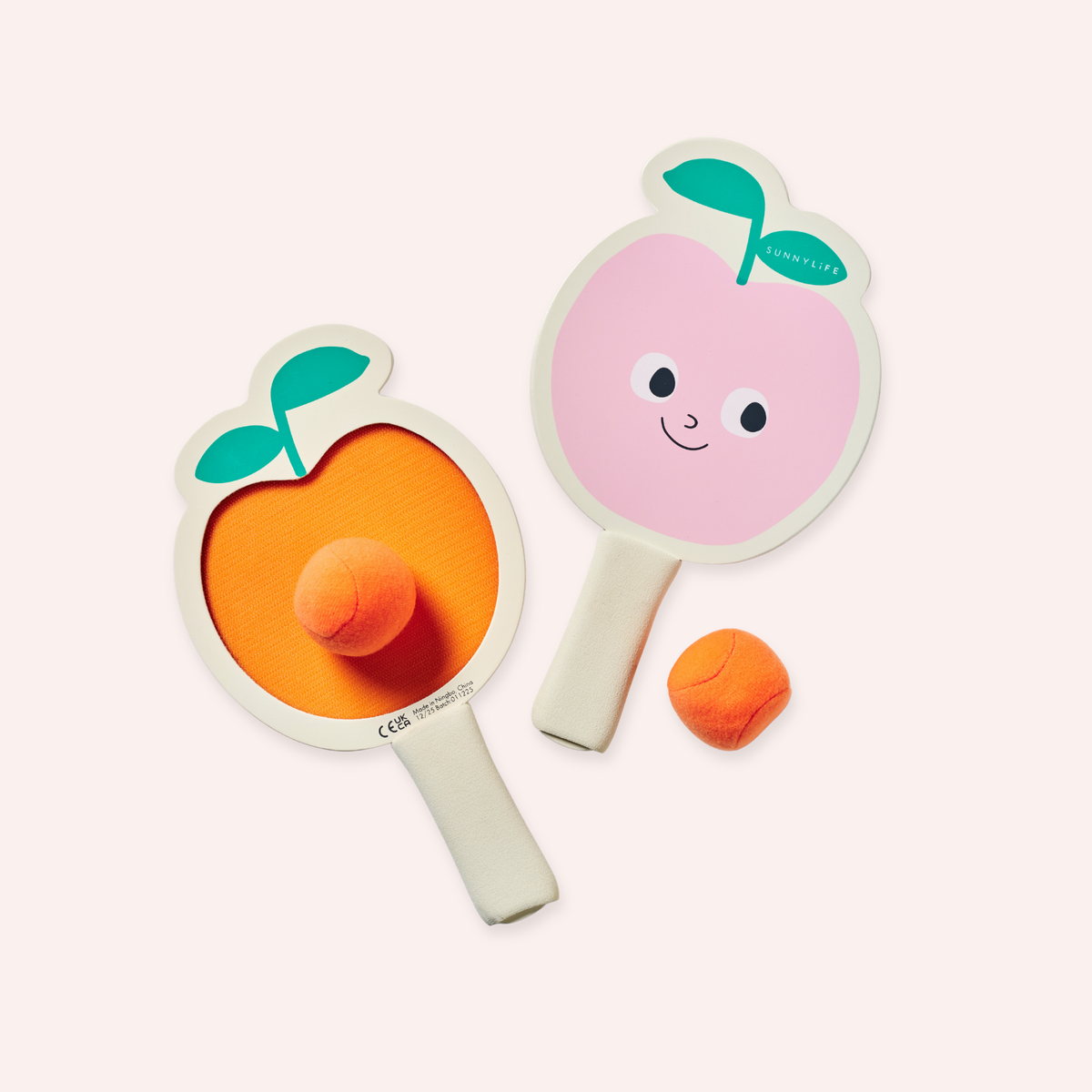 Kids Velcro Beach Bats - Poppy the Peach
