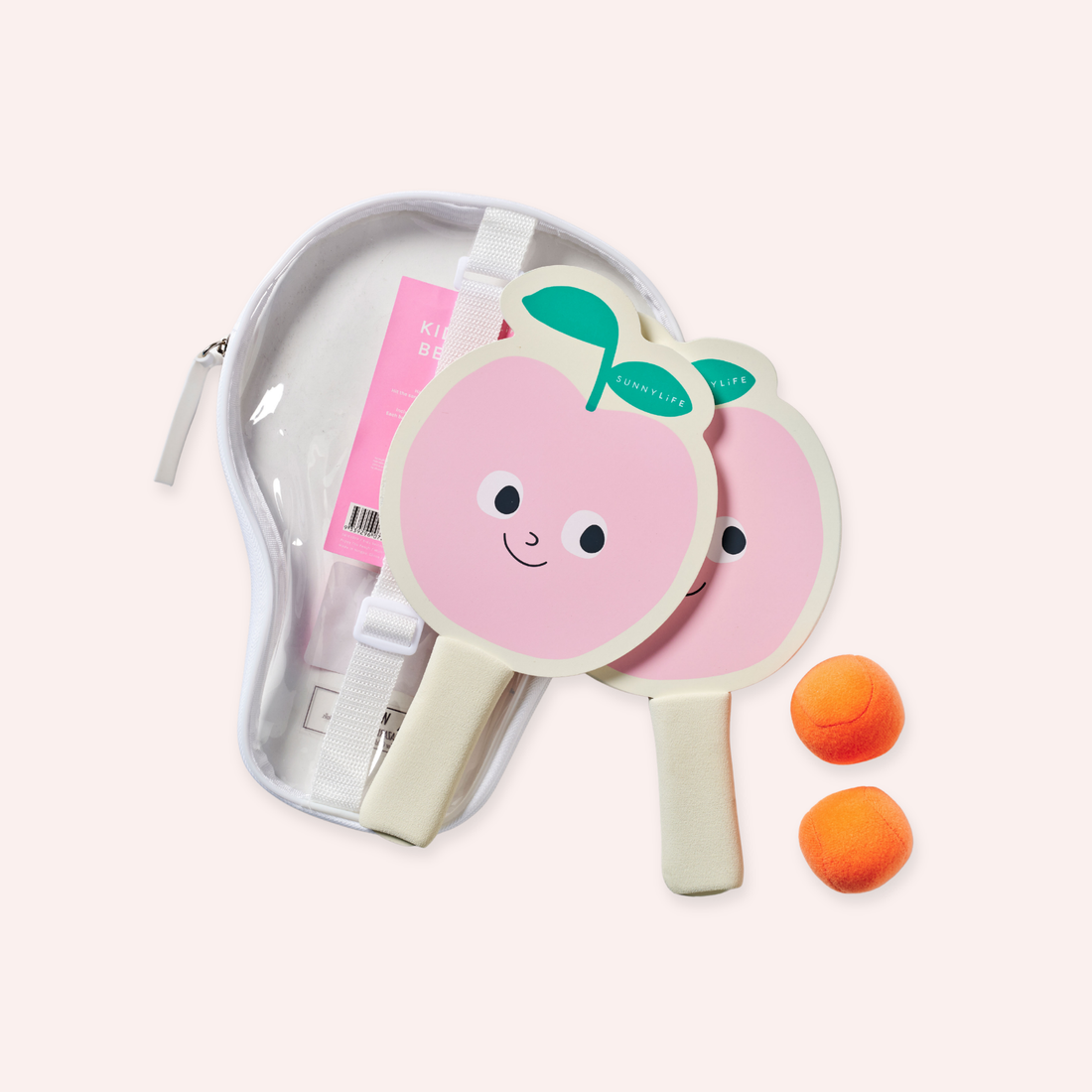 Kids Velcro Beach Bats - Poppy the Peach
