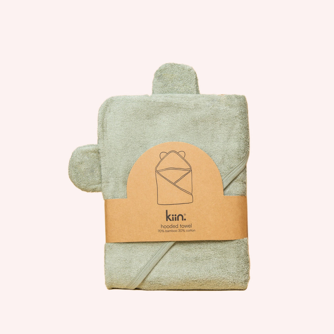 Hooded Towel - Sage