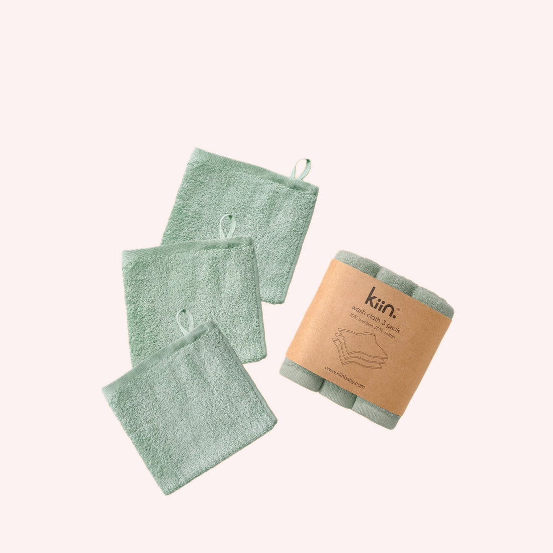 Wash Cloths 3PK - Sage