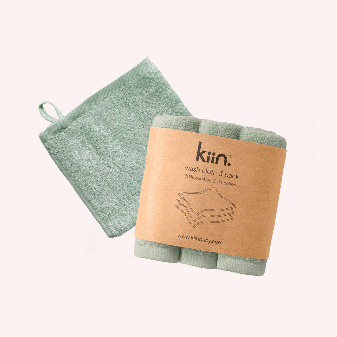 Wash Cloths 3PK - Sage