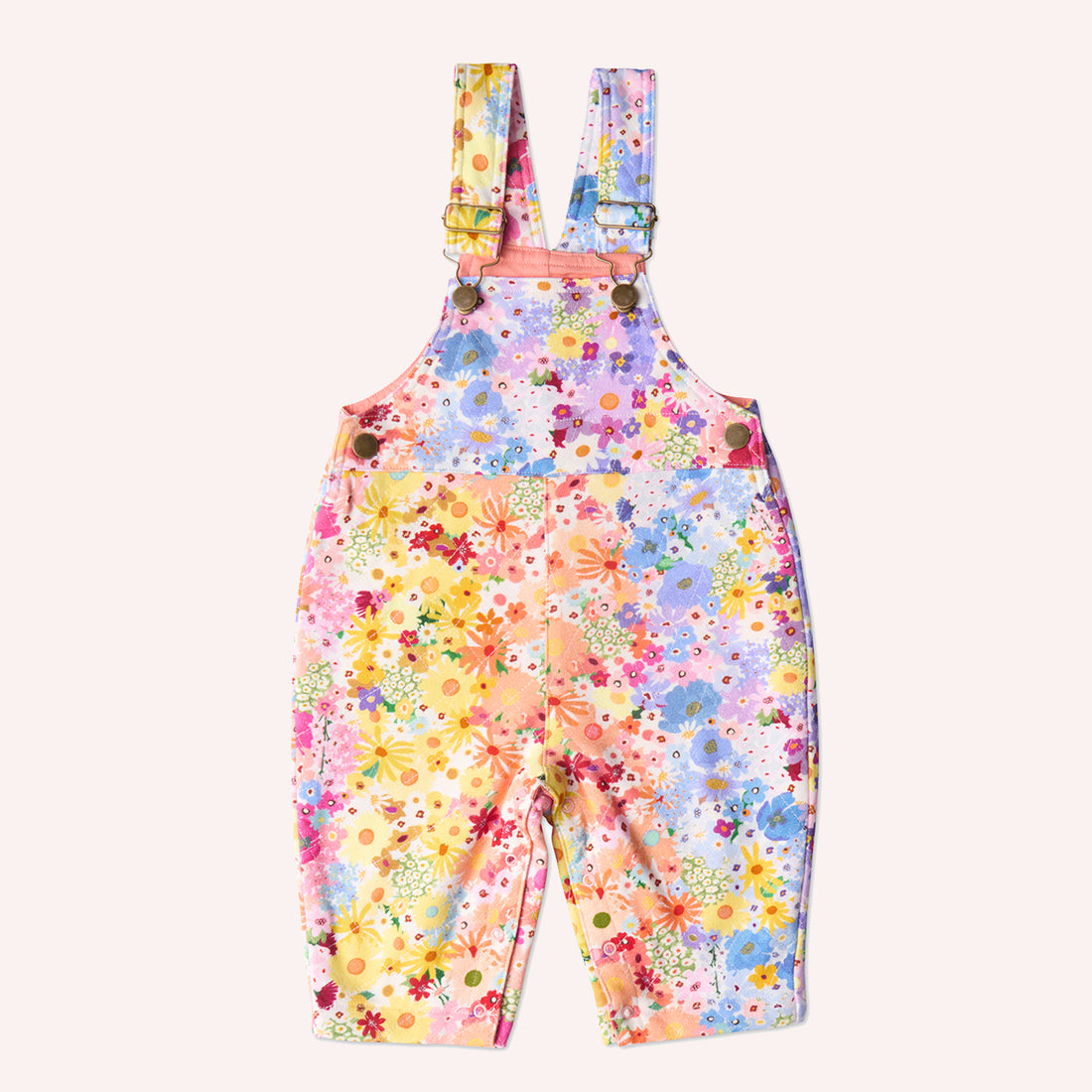 Organic Cotton Quilted Fleece Overalls - Posie Lane