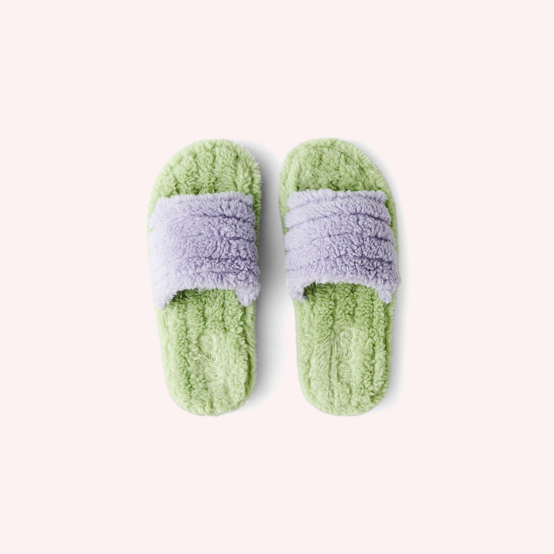 Quilted Sherpa Adult Slippers - Mint Gelato