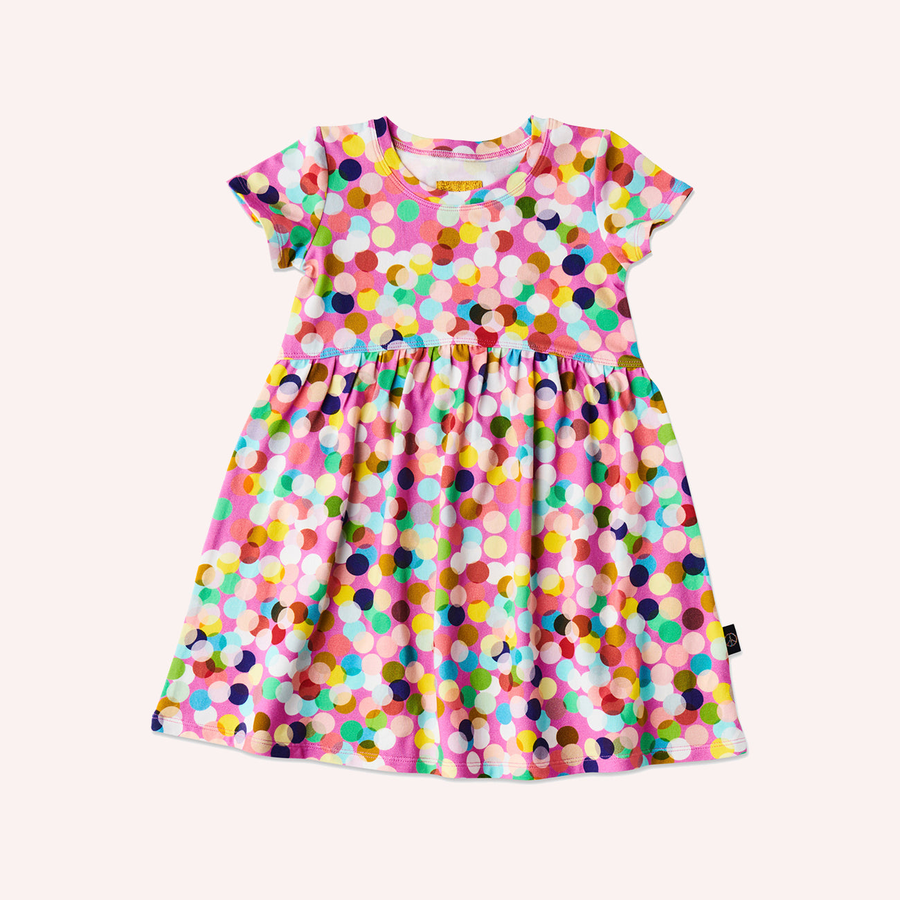 Organic Cotton Everyday Dress - Confetti Pink