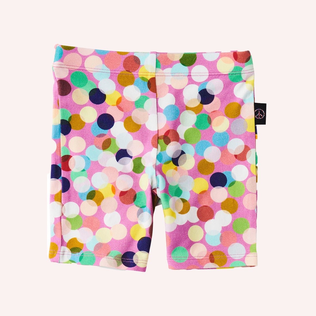 Organic Cotton Bike Shorts - Confetti Pink