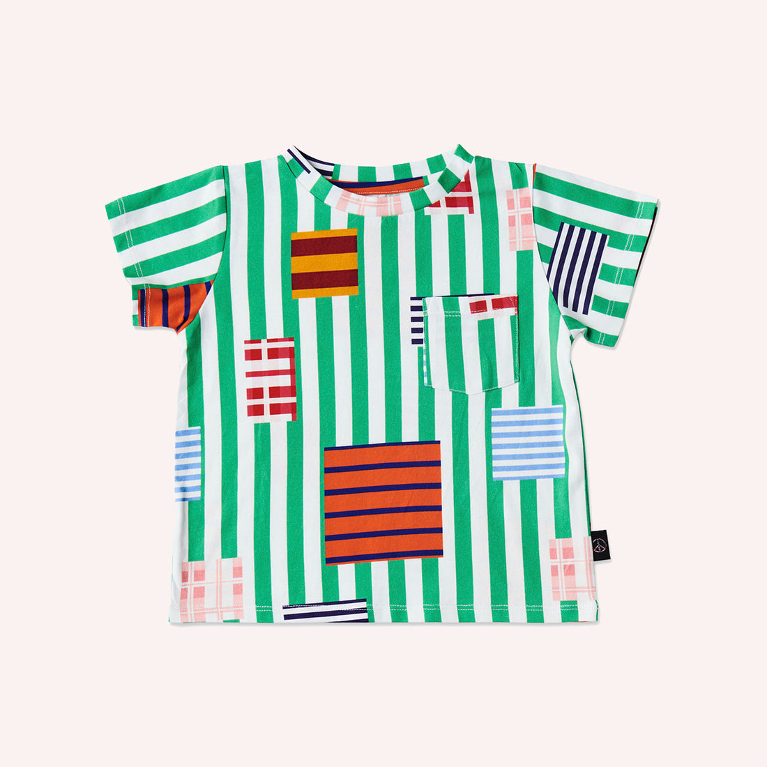 Organic Cotton T-Shirt - Stripe On Stripe