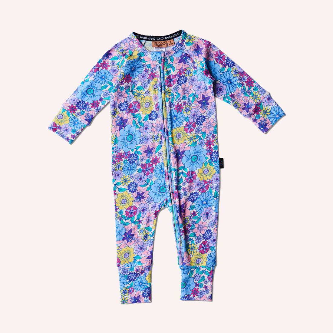 Organic Long Sleeve Zip Romper - Bunch Of Fun