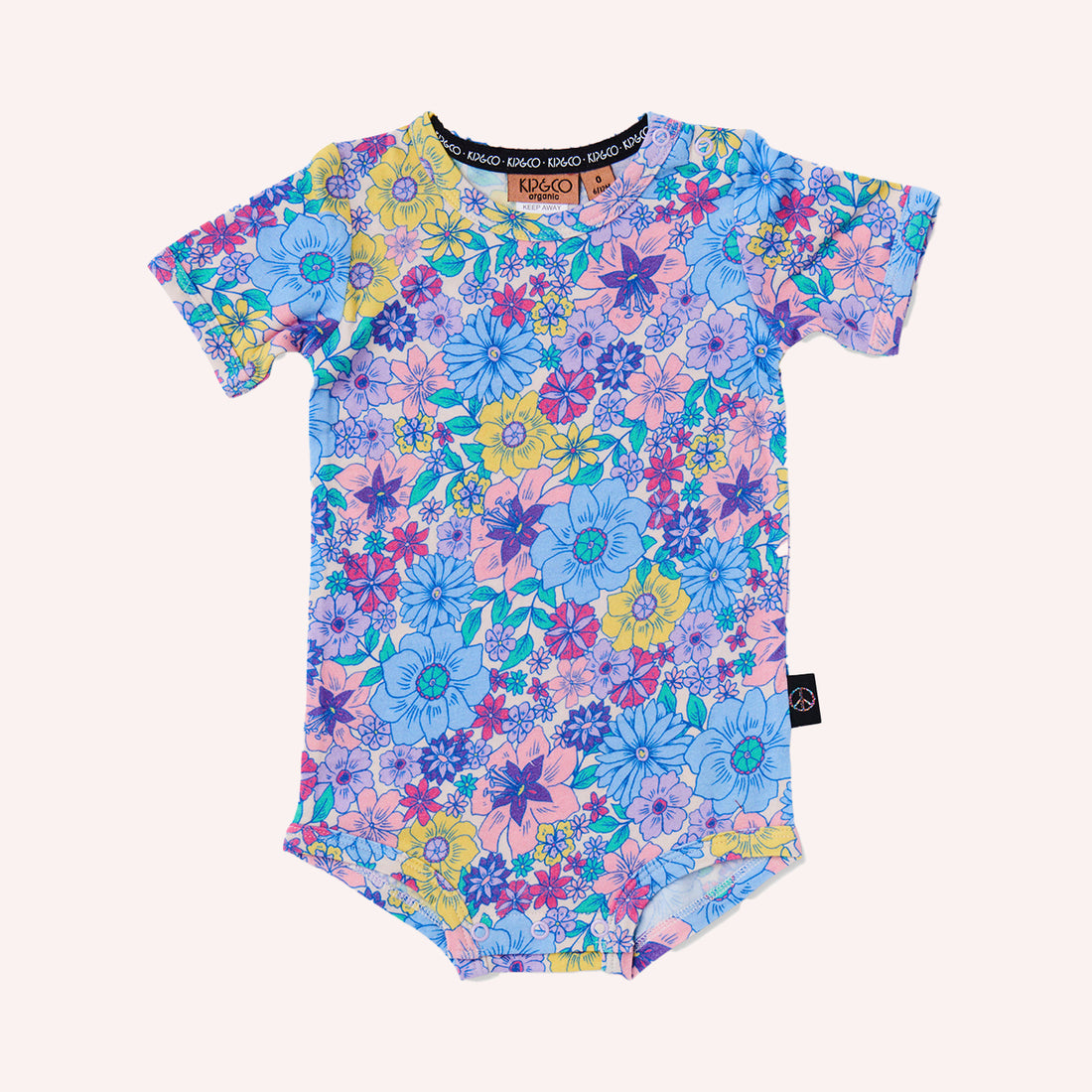 Organic Short Sleeve Romper - Bunch Of Fun