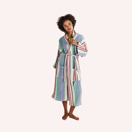 Waffle Bath Robe - Island Delight