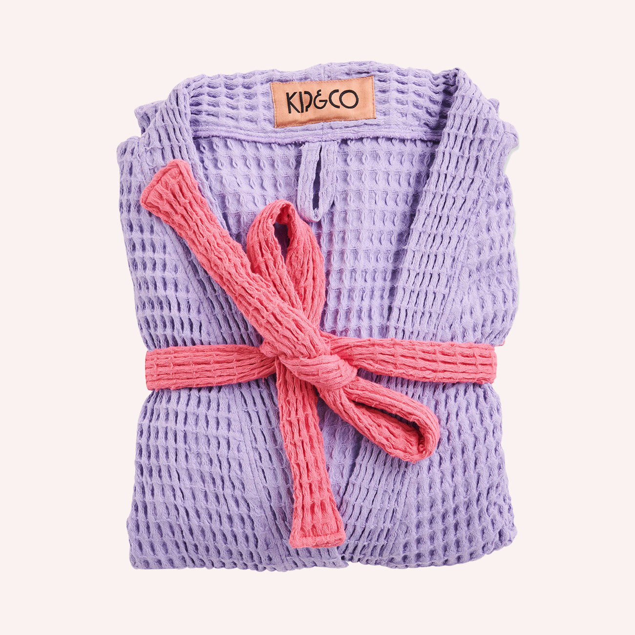 Waffle Bath Robe - Lilac