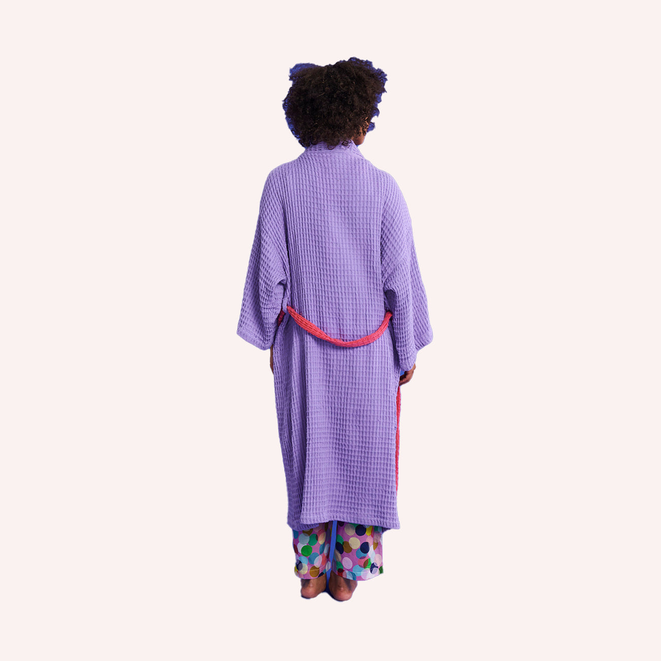 Waffle Bath Robe - Lilac