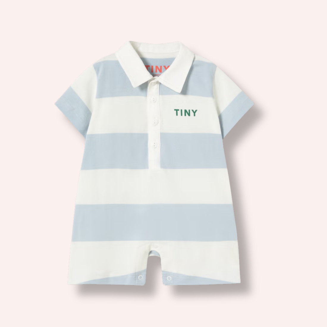 Knit Polo One-Piece - Stripes