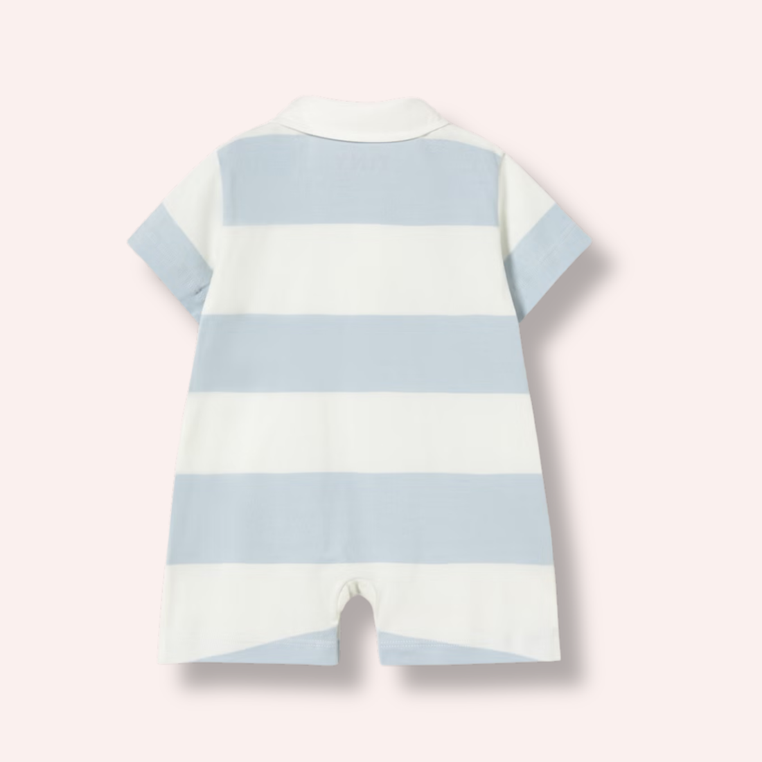 Knit Polo One-Piece - Stripes