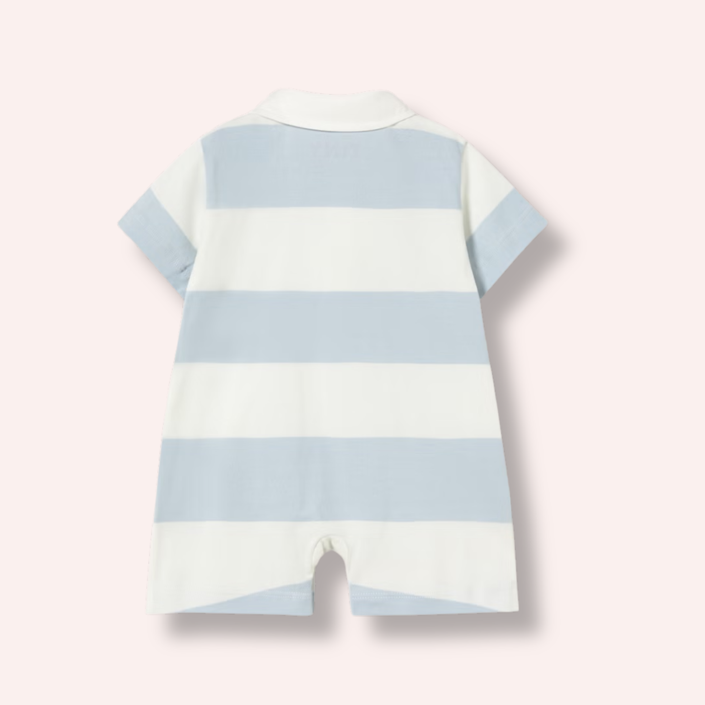 Knit Polo One-Piece - Stripes