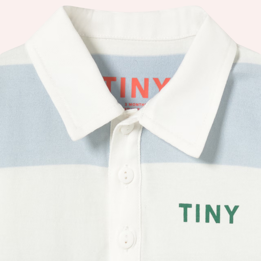 Knit Polo One-Piece - Stripes