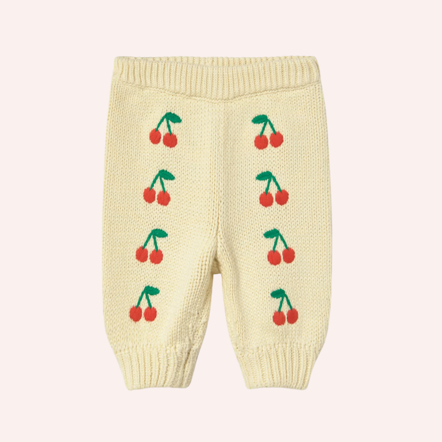 Knitted Baby Pant - Mini Cherries