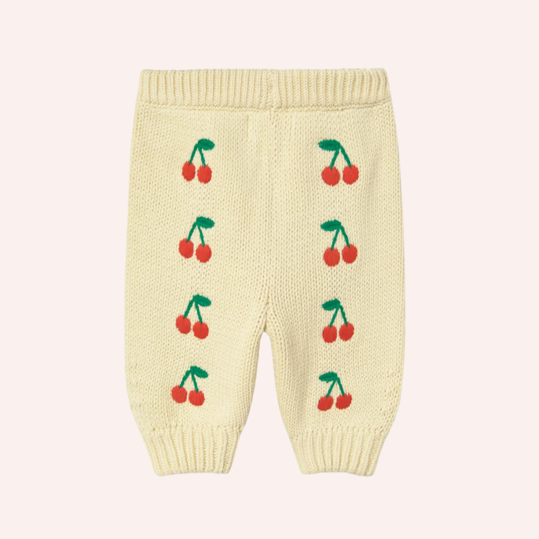 Knitted Baby Pant - Mini Cherries