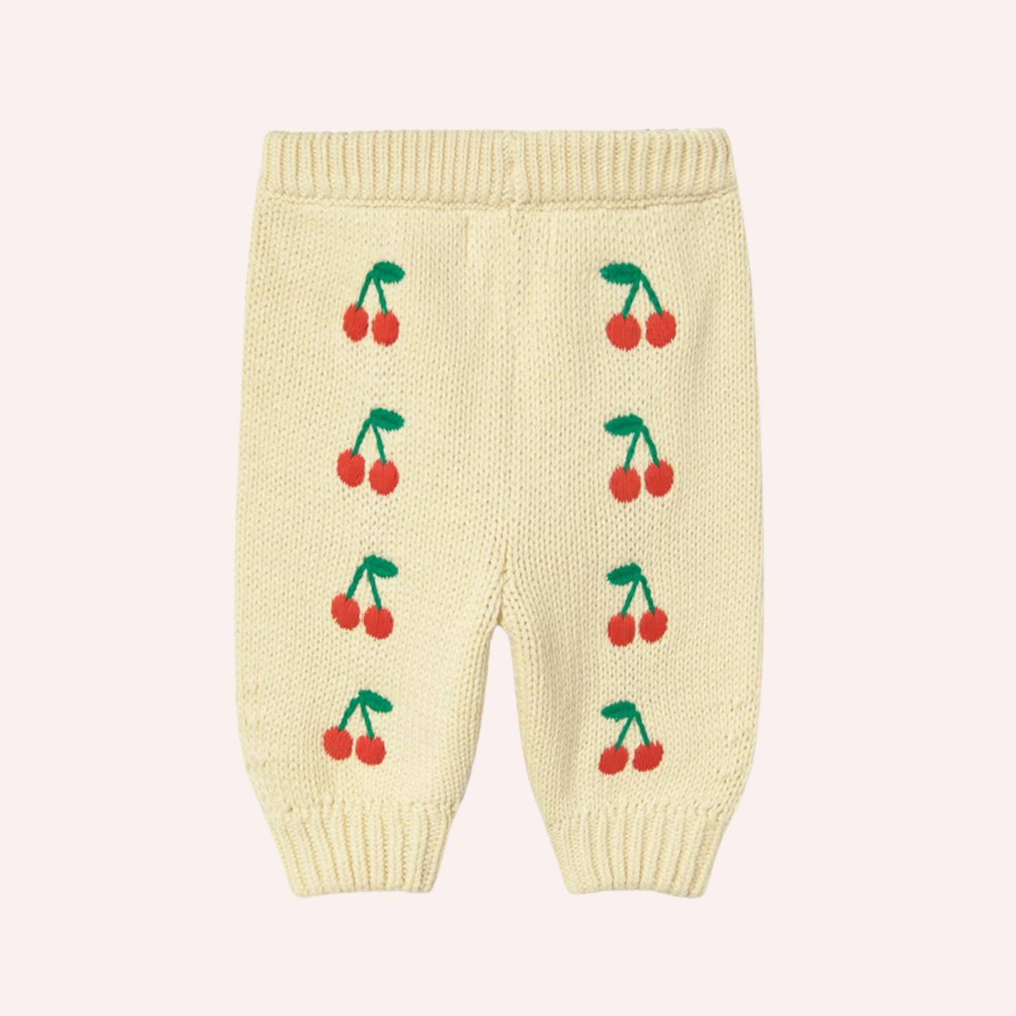 Knitted Baby Pant - Mini Cherries